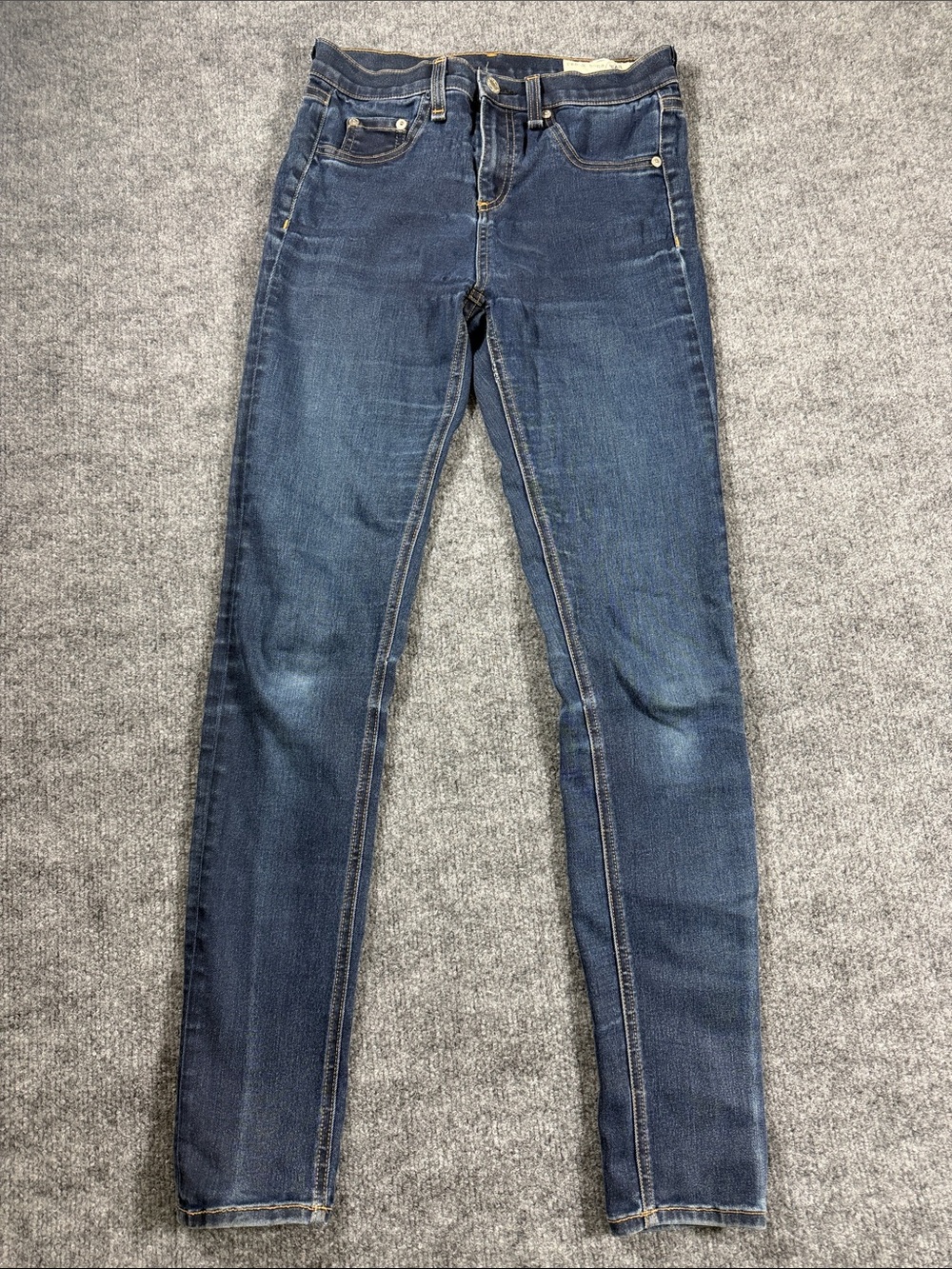 RAG & BONE 10 INCH SKINNY Women’s Dark Wash STRETCHY Denim